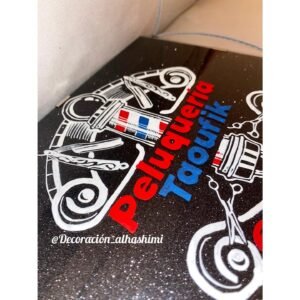 Placa Decorativa para Barbería/Peluquería con Diseño Vintage