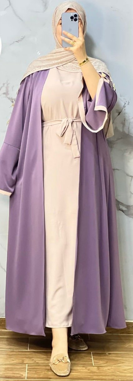 Abaya Kimono Lazos Lila